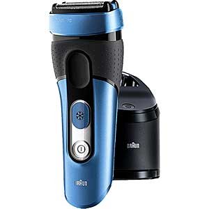 Braun Cool Tec Men's Shaving System, with all NEW Active Cooling Technology and Clean & Renew System,...