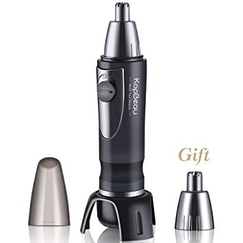 Professional Nose Hair Trimmer, KopBeau Ear & Nose Hair Clipper with LED Light, Waterproof Stainless...