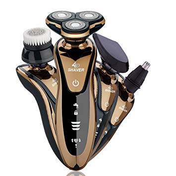 GCtown Electric Razor,Waterproof Eletric Shaver,USB Rechargeable Men's 360 Rotary Electric Shaving Razors