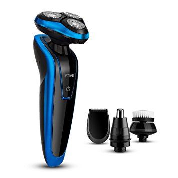 Electric Shaver By iFTiME, Wet and Dry, 4 in 1 Waterproof Electric Razors for Men with Cleaning Nose,...