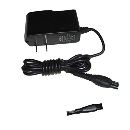 HQRP AC Adapter / Power Cord for Philips Norelco 272217190138 QC5510 QC5330 QC5345 QC5340 QC5360 QC5370 QC5380 QC5510 QC5560 QC5345 QC5330 QC5340 Shaver + Cleaning Brush