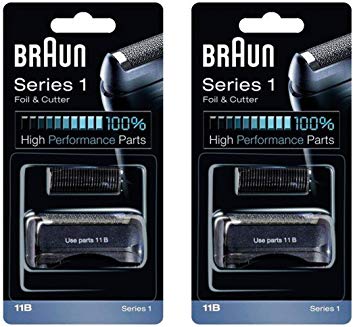 BRAUN 11B Series 1 Shaver Foil and Cutter Head Replacement Combi Pack , 2 Count