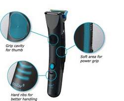 Ergonomic design for grooming ALL body are