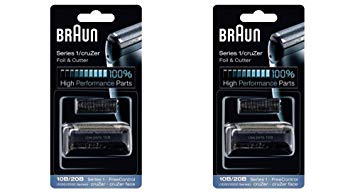 BRAUN 10B/20B 1000/2000 Series FreeControl Series 1 Shaver Foil and Cutter Head Replacement Pack, 2 Count