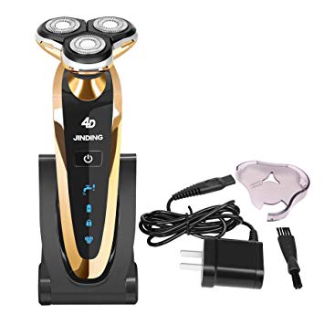 Electric Shaver, Ladyker 4D IPX7 Washable Floating Head Rechargeable Electric Shaver Razor for Men,...