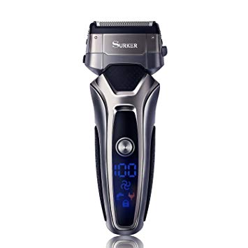 Surker Mens Electric Shaver Cordless Professional Foil Razor for Men Wet & Dry Beard Trimmer Waterproof...