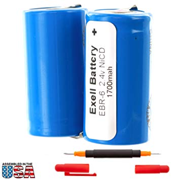 Exell 2.4V Razor Battery For Norelco HP 1304, 1308, 1312, 1318, 1319, 1320, Remington 5BF1, Schick...