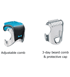 Adjustable Comb, 3-day beard comb and protective cap