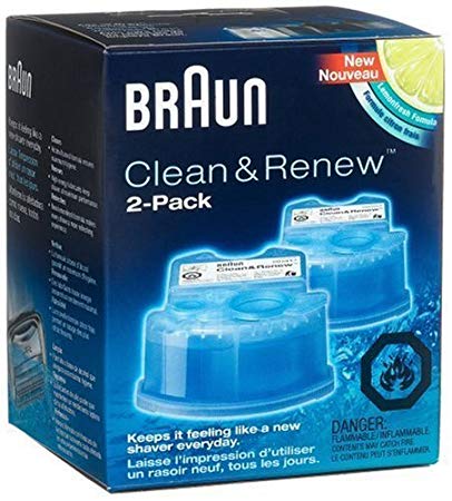 Braun New Super Size Package Syncro Shaver System Clean & Renew 8 Count