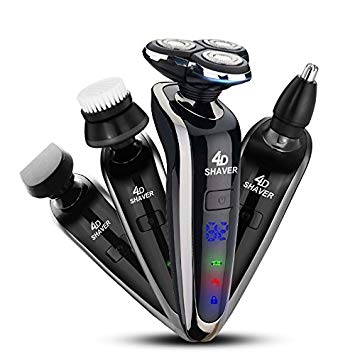 GCtown Electric Razor,Waterproof Eletric Shaver,USB Rechargeable Men's 360 Rotary Electric Shaving Razors